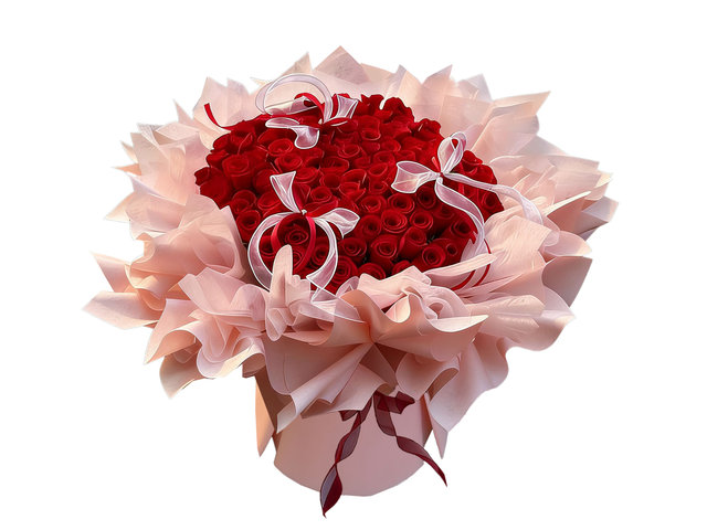 花店花束 - 公主紅玫瑰99枝  RD51 - 9E1205A1 Photo